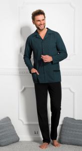 1009  PIŻAMA MĘSKA  DŁUGA GRACJAN  2XL-3XL