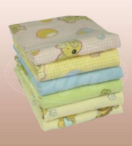 Pieluchy flanela druk CH-611 70/80  kpl=5 szt