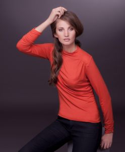 Bluzka Larita 3588 pomarańczowa